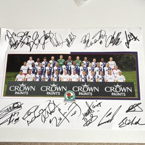 Blackburn Rovers Football Team Group Photo Signed Autographs Original for sale on Ebay