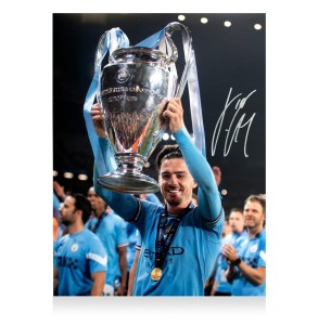 Jack Grealish Signed Manchester City Photo: 2023 UEFA Champions League Winner for sale on Ebay