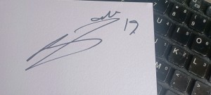 BRYAN MBEUMO -  BRENTFORD - HAND  SIGNED WHITE CARD for sale on Ebay