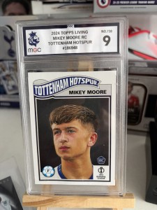 Topps Living 2024 Mikey Moore Tottenham Hotspur Rookie Card #738 MGC 9 for sale on Ebay