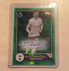 Topps Premier League 26/27 James Maddison Tottenham Hotspur Ac-Jm Auto 8/99 for sale on Ebay