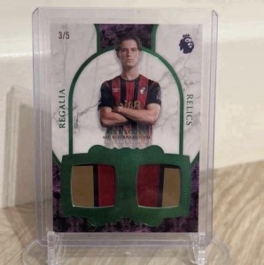 Alex Scott Topps Premier League Royalty /5 Match Worn Patch Vs Tottenham for sale on Ebay