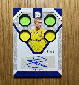 Panini 2019-20 Jordan Pickford Everton Auto Patch 78/99 C-JP for sale on Ebay