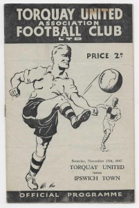 1947/48 Division 3 South - TORQUAY UNITED v. IPSWICH TOWN for sale on Ebay