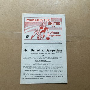 Season 1964/65. Manchester United Reserve V Burnley. Central League for sale on Ebay