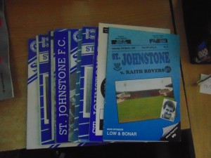 Bundle of 20 x St Johnstoner FC Programmes Listed 1982-90 for sale on Ebay