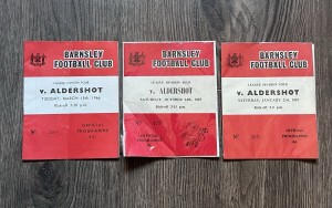 BARNSLEY v ALDERSHOT 1965-66 66-67 67-68 for sale on Ebay