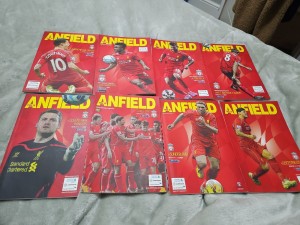 Liverpool Fc Official Matchday Programmes Season 14/15 for sale on Ebay
