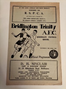 1966/67 Bridlington Trinity v Sheffield FC - Yorkshire League - 15th Apr 1967 for sale on Ebay