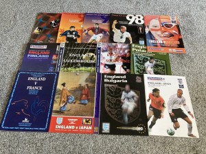 Job Lot of 13 England Programmes 1992-2001. World cup/Euro Champs/ intern. for sale on Ebay