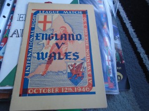 ENGLAND V WALES 1946 RUGBY LEAGUE INTERNATIONAL @ SWINTON for sale on Ebay
