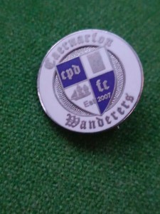 Caernarfon Wanderers FC Enamel Football Club Crest Badge Pin Welsh Soccer 2007 for sale on Ebay