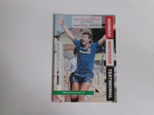 1991/1992 NORMAN WHITESIDE TESTIMONIAL. MANCHESTER UNITED VS. EVERTON. for sale on Ebay