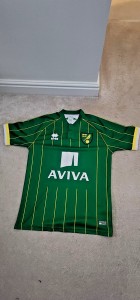 Norwich City FC 2015/16 Away Shirt Size Mens Medium Errea Football Shirt for sale on Ebay
