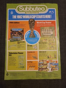 SUBBUTEO ORIGINAL VERY RARE 1982 FIFA FOOTBALL WORLD CUP FLYER LEAFLET SPAIN for sale on Ebay
