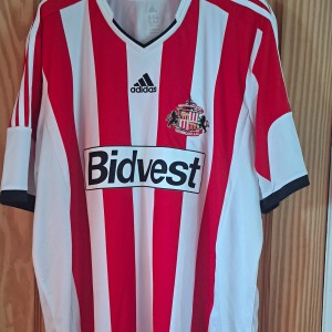 adidas Sunderland Home Football Shirt Fletcher 9 Red Short Sleeve Adults 3XL for sale on Ebay