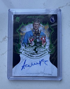 Topps Royalty PL 2026 Crowned Champions Auto Arsène Wenger Arsenal 4/5 for sale on Ebay