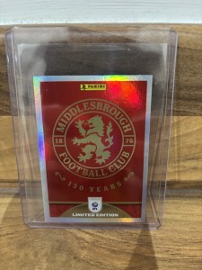 Panini EFL 2026/27 Middlesbrough 150 Years Limited Edition Sticker 2026/27 for sale on Ebay