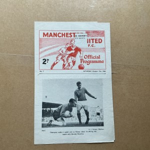 Season 1964/65. Manchester United Reserve V Leeds United. for sale on Ebay