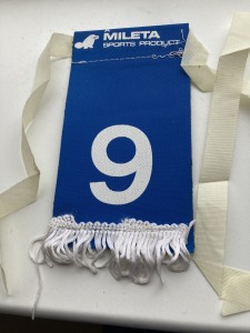 Leeds United Souvenir Shop Number 9 Mick Jones Sock Tag for sale on Ebay