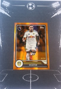 Topps Premier League Noah Okafor Leeds United Orange Parallel /25 #159 for sale on Ebay