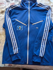 HSV Hamburg Adidas Originals Blue/White Full Zip Track Jacket  Pockets XL for sale on Ebay