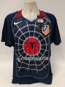 Nike Atletico Madrid Spider-Man 2 Football Shirt Mens L Navy New With Tags for sale on Ebay