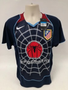 Nike Atletico Madrid Spider-Man 2 Football Shirt Mens M New With Tags for sale on Ebay