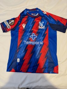 Replica Crystal Palace Shirt Adults M Short Sleeve Football Jersey for sale on Ebay