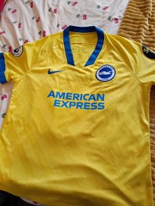 Nike Brighton & Hove Albion Away Shirt Lamptey 2 Yellow Size XL Short Sleeve for sale on Ebay