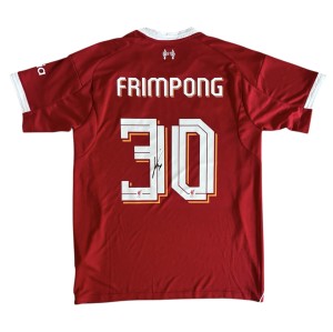 JEREMIE FRIMPONG SIGNED LIVERPOOL FC SHIRT PRIVATE SIGNING PHOTO PROOF COA for sale on Ebay