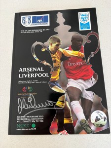Michael Owen Signed Liverpool 2001 FA Cup Final Programme Liverpool Autograph for sale on Ebay