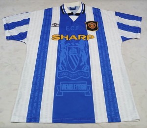 Vintage Manchester United Umbro 1994/96 Men's Size L Third Away Football Shirt for sale on Ebay
