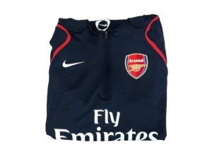Arsenal Nike Fly Emirates Navy Quarter Zip Football Training Top Size XL Used for sale on Ebay