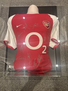 Arsenal Invincibles Signed Football Shirt Framed Nike Home shirt.  for sale on Ebay