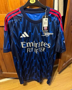 adidas Arsenal Away Shirt Blue Adults Size M #10 Short Sleeve for sale on Ebay