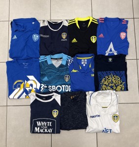 Leeds United Football Shirt / T-Shirt / Polo Shirt Bundle - 11x Shirts - UK L for sale on Ebay