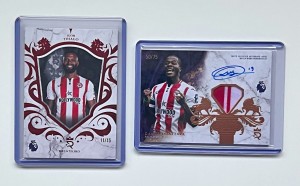 Topps Royalty PL. Brentford. Thiago /15 & Dango Ouattara On Card Auto Relic /75 for sale on Ebay