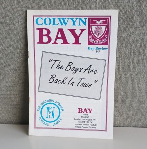 Colwyn Bay First Home Match At Llanelian Rd Following Exile VMarine 23 Aug 1994 for sale on Ebay