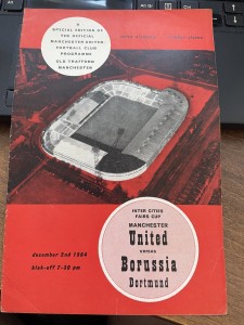 1964/65 MANCHESTER UNITED V BORUSSIA DORTMUND - FAIRS CUP for sale on Ebay
