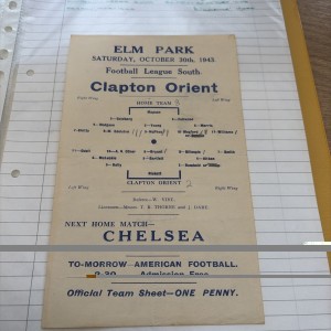 Reading v Clapton Orient  1943/44  Football Programme  for sale on Ebay