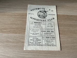 Weymouth v Whiteheads 1948/49 Dorset League 4 Pager - 28th August 1948 for sale on Ebay