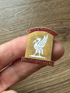 Vintage Liverpool FC Record Breakers Badge for sale on Ebay