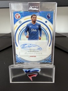 2026 Topps Pristine Premier League Iliman Ndiaye Auto /75 Everton FC Encased for sale on Ebay