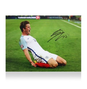 Eric Dier Signed England Photo: UEFA EURO 2016 Goal vs Russia with COA for sale on Ebay