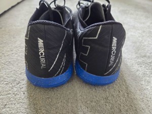 Nike Mercurial Football Boots Astro Turf Astro Soles Black/Blue Size 8 for sale on Ebay