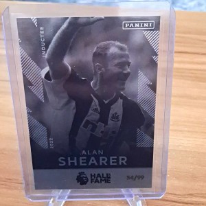 panini premier league hall of fame 2022 Alan Shearer newcastle /99 for sale on Ebay