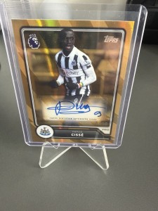 Topps Premier League Newcastle Papiss Cisse Auto / 50 Gold for sale on Ebay