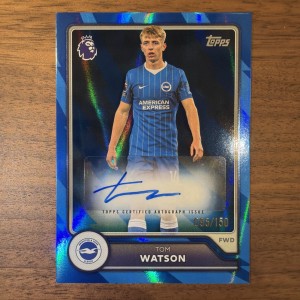 Topps Flagship 2026-27 Premier League Tom Watson /150 Autograph Brighton & Hove for sale on Ebay