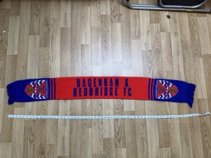 Dagenham and Redbridge FC Football Scarf  Winter Scarf for sale on Ebay